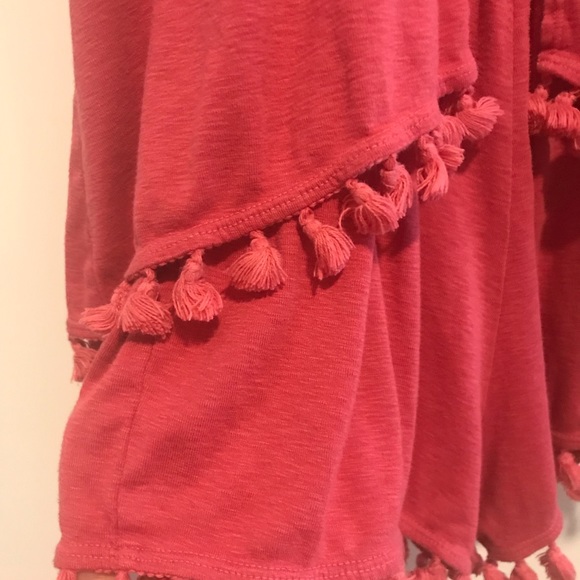 Michael Stars Scoop Neck Fringe Romper SZ Med - Picture 5 of 6